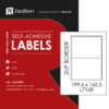 Redfern White Laser Label 2UP - 199.59 x 143.5mm