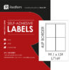 Redfern White Laser Label 4UP - 139 x 99.1mm (100 Sheets)