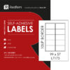 White Laser Label 99 x 57mm