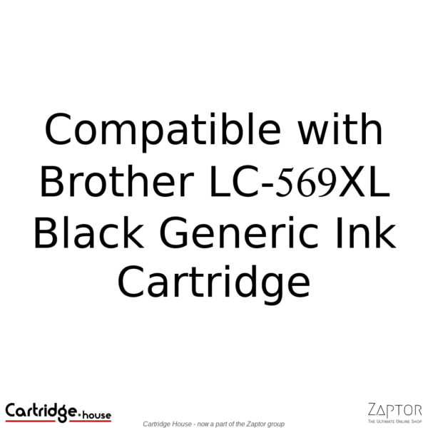 Brother LC569XL Black Compatible Ink Cartridge Alternate Brand