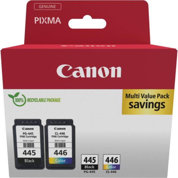 Canon PG-445/CL-446 - Ink Multipack (Black & Tri-Colour) - Original