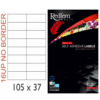 White Laser Label 37 x 105mm
