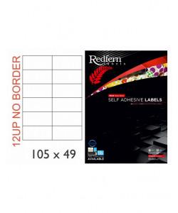 White Laser Label 105 x 49mm