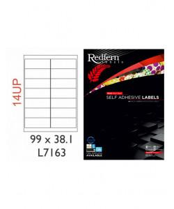 White Laser Label 99.1 x 38.1mm