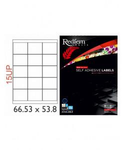 White Laser Label 66 x 53 8mm