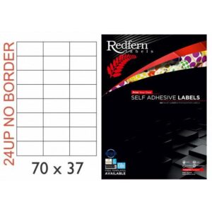 White Laser Label 70 x 37mm