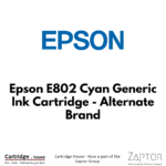 Epson E802 Cyan Generic Ink Cartridge – Alternate Brand