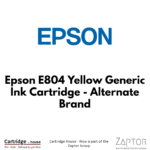 Epson E804 Yellow Generic Ink Cartridge – Alternate Brand
