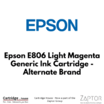Epson E806 Light Magenta Generic Ink Cartridge – Alternate Brand