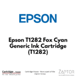 Epson T1282 Fox Cyan Compatible Ink Cartridge – Alternate Brand