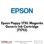 Epson Poppy 17XL Magenta Generic Ink Cartridge (T1713) – Alternate Brand