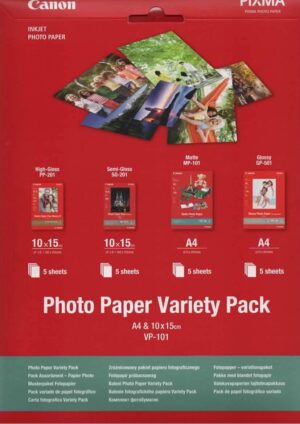 Canon VP-101 Original Photo Paper A4 & 4X6″ – 20 sheet