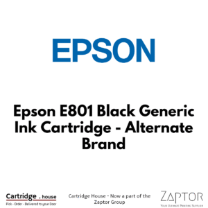 Epson E801 Black Generic Ink Cartridge – Alternate Brand