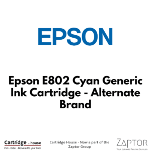 Epson E802 Cyan Generic Ink Cartridge – Alternate Brand