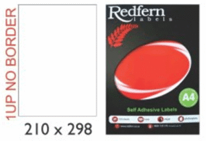White Laser Label 30 x 42mm 50UP