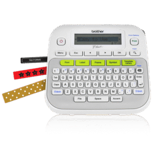Brother P-Touch D210 Desktop/Handheld 2 Line Label Printer (6mm-12mm TZe)