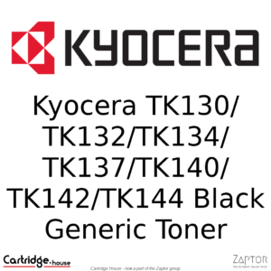 Kyocera TK-130, TK-132, TK-134, TK-137, TK-140, TK-142, TK-144 Black Compatible Toner Cartridge – Alternate Brand